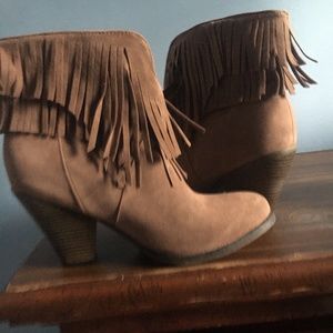 Fringe Ankle Booties